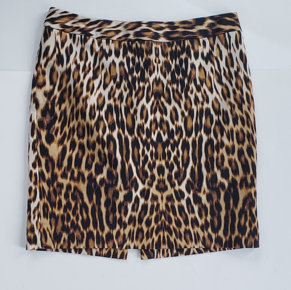 WORTHINGTON animal leopard tiger print skirt 8